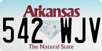AR license plate 542WJV