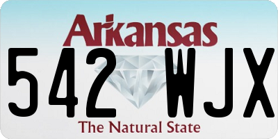 AR license plate 542WJX