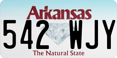 AR license plate 542WJY
