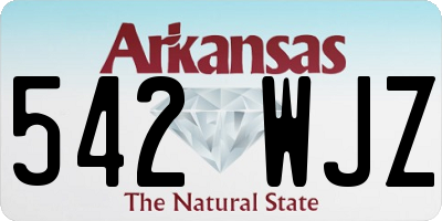 AR license plate 542WJZ
