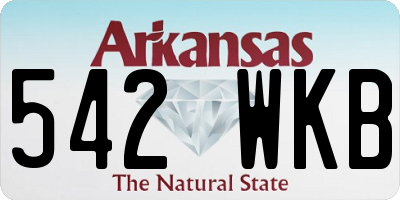 AR license plate 542WKB