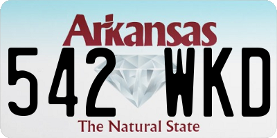 AR license plate 542WKD