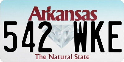 AR license plate 542WKE
