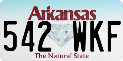 AR license plate 542WKF