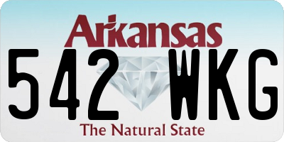AR license plate 542WKG