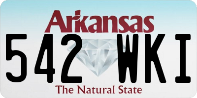 AR license plate 542WKI
