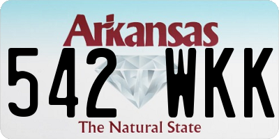 AR license plate 542WKK