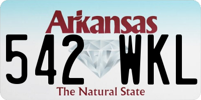 AR license plate 542WKL