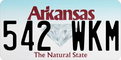 AR license plate 542WKM