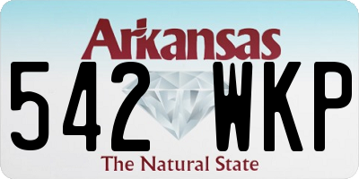 AR license plate 542WKP