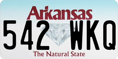 AR license plate 542WKQ
