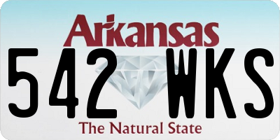 AR license plate 542WKS