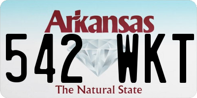 AR license plate 542WKT