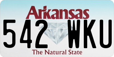 AR license plate 542WKU