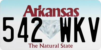 AR license plate 542WKV