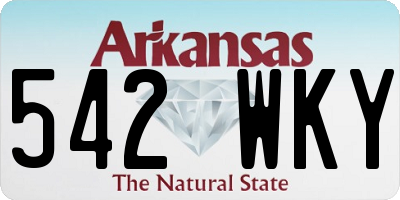 AR license plate 542WKY