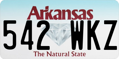 AR license plate 542WKZ