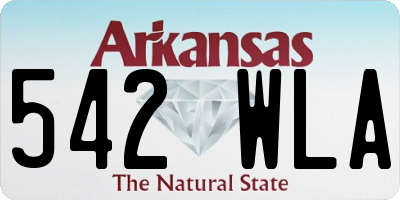 AR license plate 542WLA