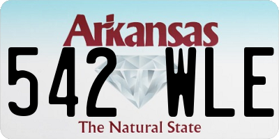 AR license plate 542WLE