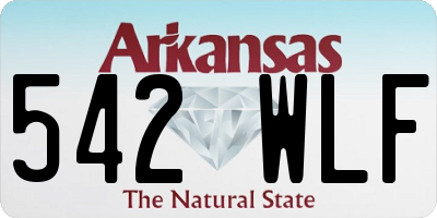 AR license plate 542WLF