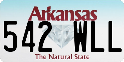 AR license plate 542WLL