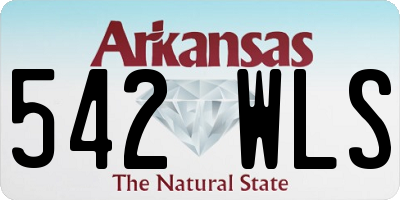 AR license plate 542WLS