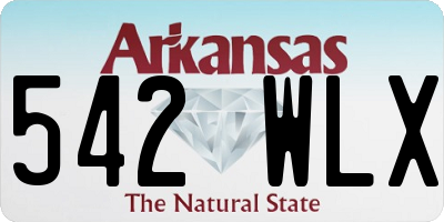 AR license plate 542WLX