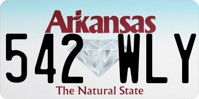 AR license plate 542WLY