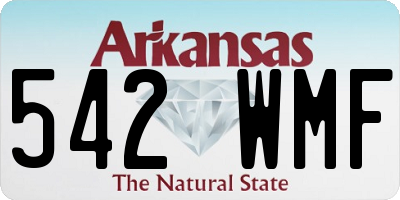 AR license plate 542WMF