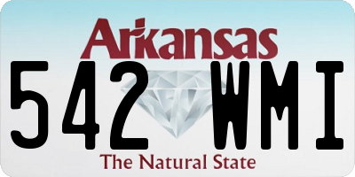 AR license plate 542WMI