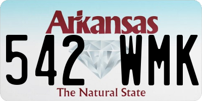 AR license plate 542WMK