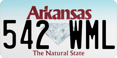AR license plate 542WML