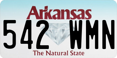 AR license plate 542WMN