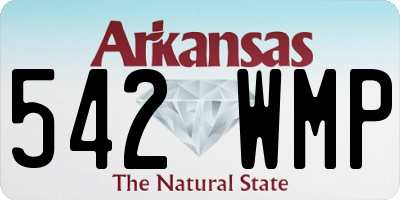 AR license plate 542WMP