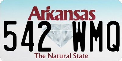 AR license plate 542WMQ