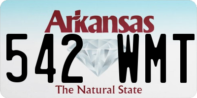 AR license plate 542WMT