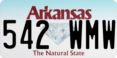 AR license plate 542WMW