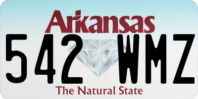 AR license plate 542WMZ