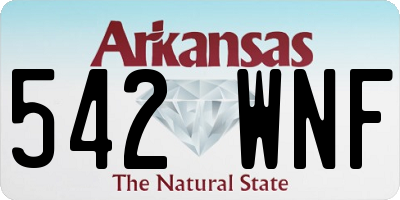 AR license plate 542WNF