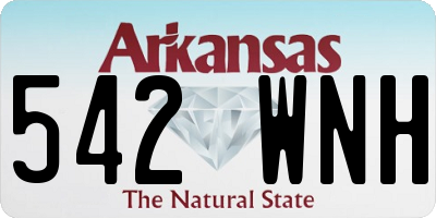 AR license plate 542WNH