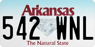AR license plate 542WNL