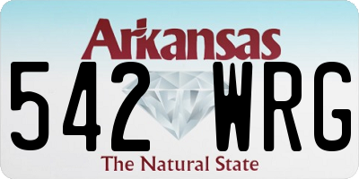 AR license plate 542WRG