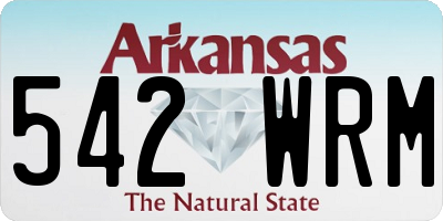 AR license plate 542WRM