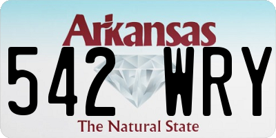 AR license plate 542WRY