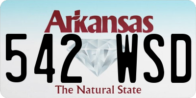 AR license plate 542WSD