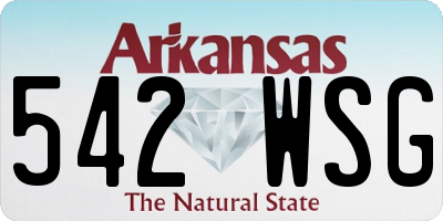 AR license plate 542WSG