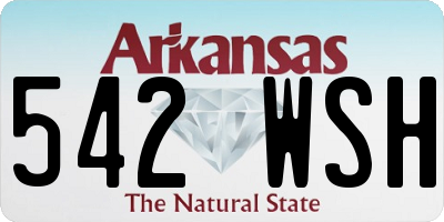 AR license plate 542WSH