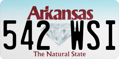 AR license plate 542WSI