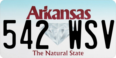 AR license plate 542WSV