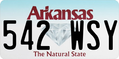 AR license plate 542WSY